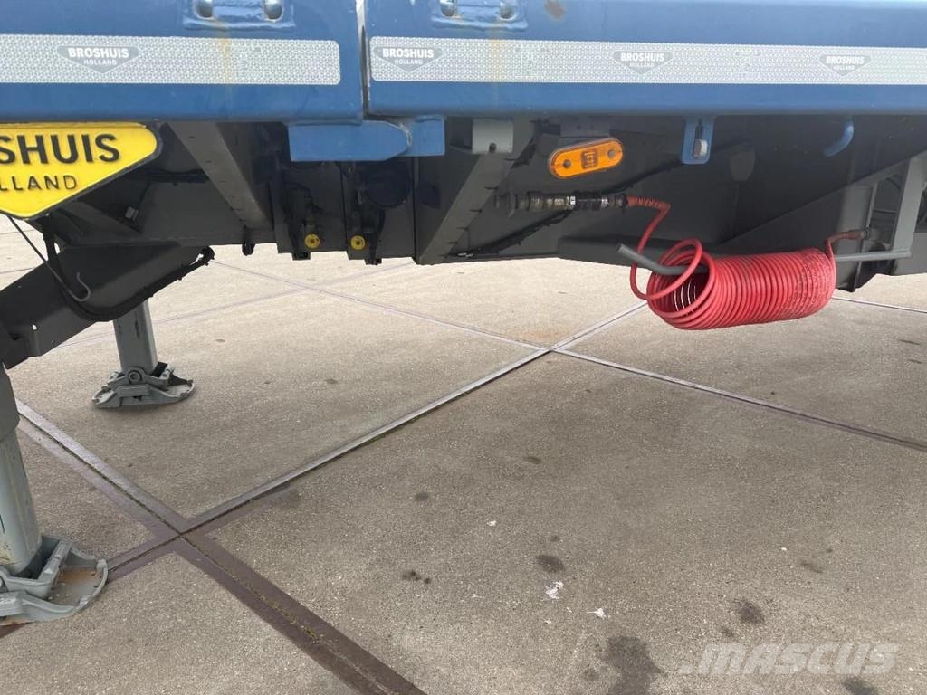 Broshuis 3 X 4AOU-58 3-15, 2014, 2016 AND 2021 4 AXLE FORCE نصف مقطورة مسطحة منخفضة