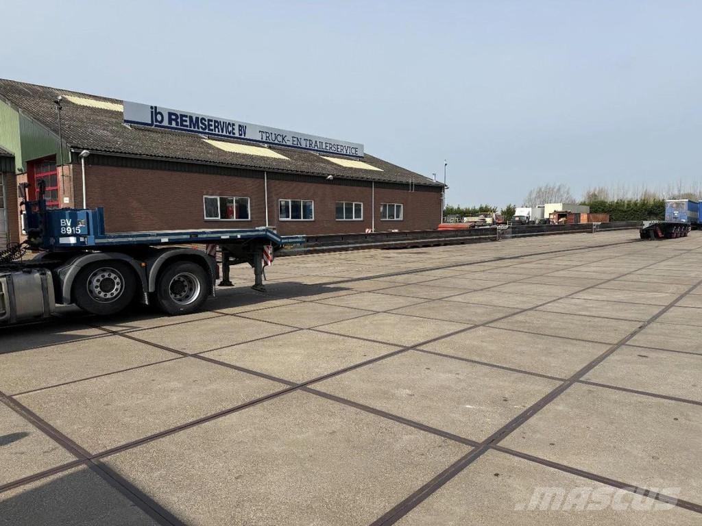 Broshuis 3 X 4AOU-58 3-15, 2014, 2016 AND 2021 4 AXLE FORCE نصف مقطورة مسطحة منخفضة