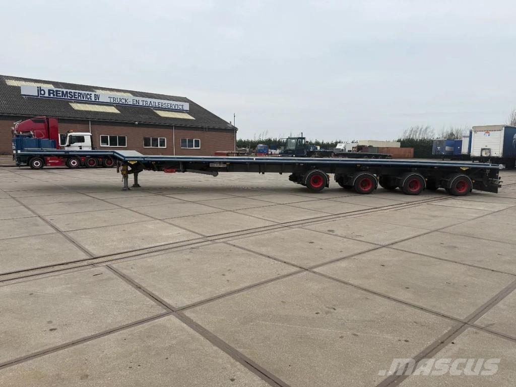 Broshuis 3 X 4AOU-58 3-15, 2014, 2016 AND 2021 4 AXLE FORCE نصف مقطورة مسطحة منخفضة