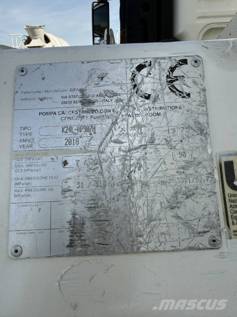 MAN TGS 18.360 Pompe per calcestruzzo carrellate