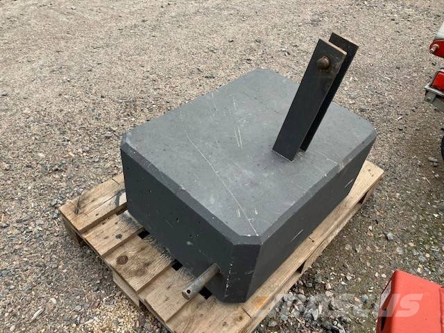 Frontvikt 400kg Betong Sprednje uteži