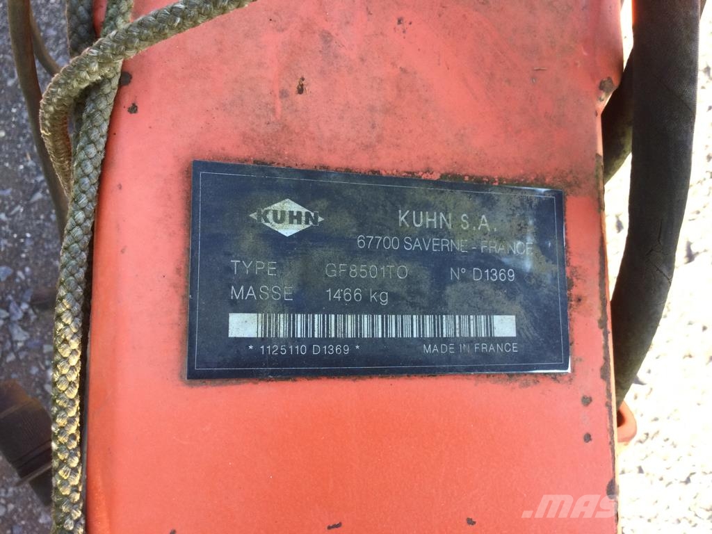Kuhn GF 8501 TO Digidrive Гребла и сенообръщачки