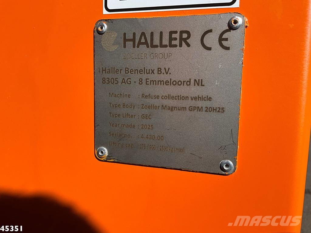 Volvo FM 330 Euro 6 Geesink 20m³ GEC Welvaarts weighing Renovationslastbiler