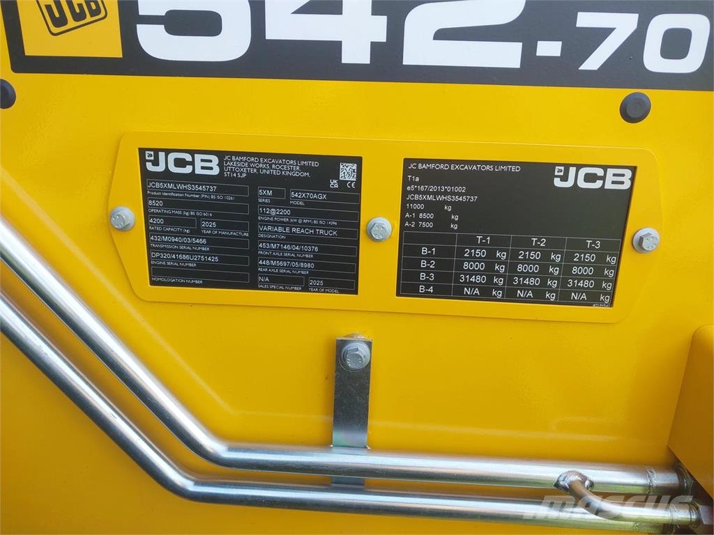 JCB 542-70 AgriXtra DTVT Teleskooplaadurid
