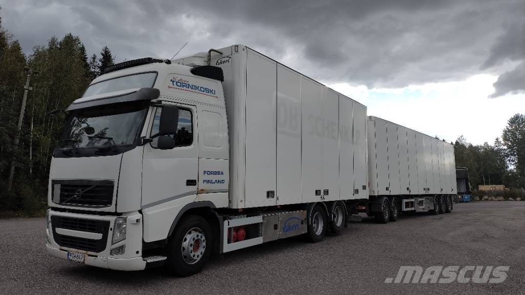 Volvo FH13 6x2 Ekeri kaappi+Ekeri kärry Camiones caja cerrada