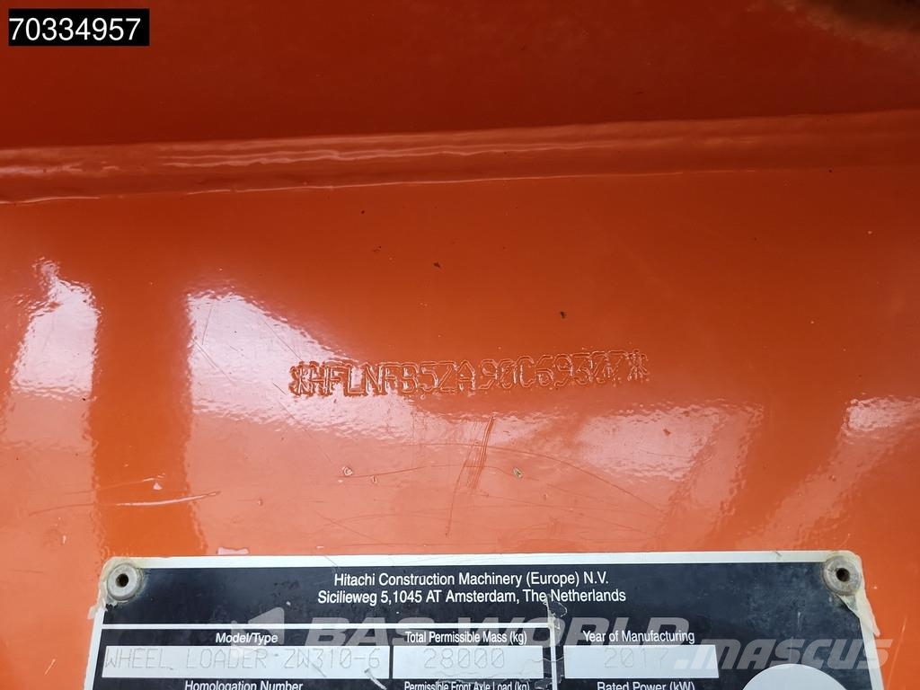 Hitachi ZW310 -6 ZW310-6 Wheel loaders