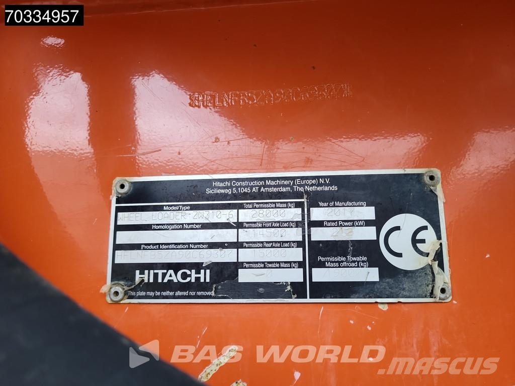 Hitachi ZW310 -6 ZW310-6 Wheel loaders
