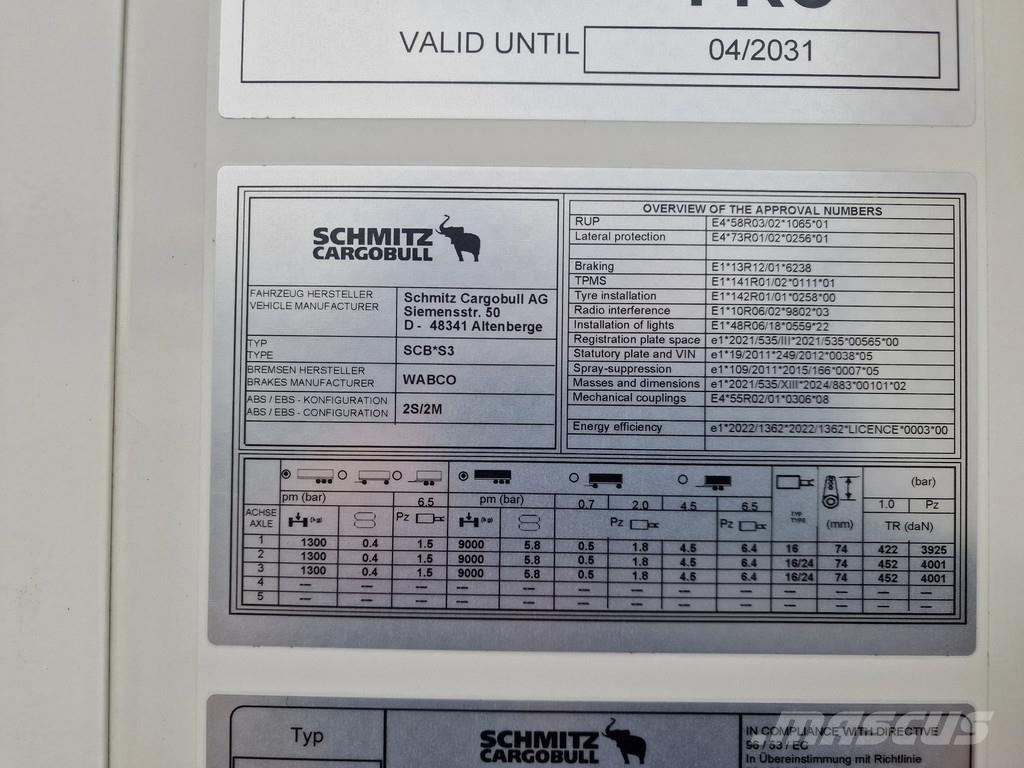 Schmitz Cargobull SCB*S3 Carrier Vector 1550 - ATP/FRC - Like new! - Semirremolques isotermos/frigoríficos
