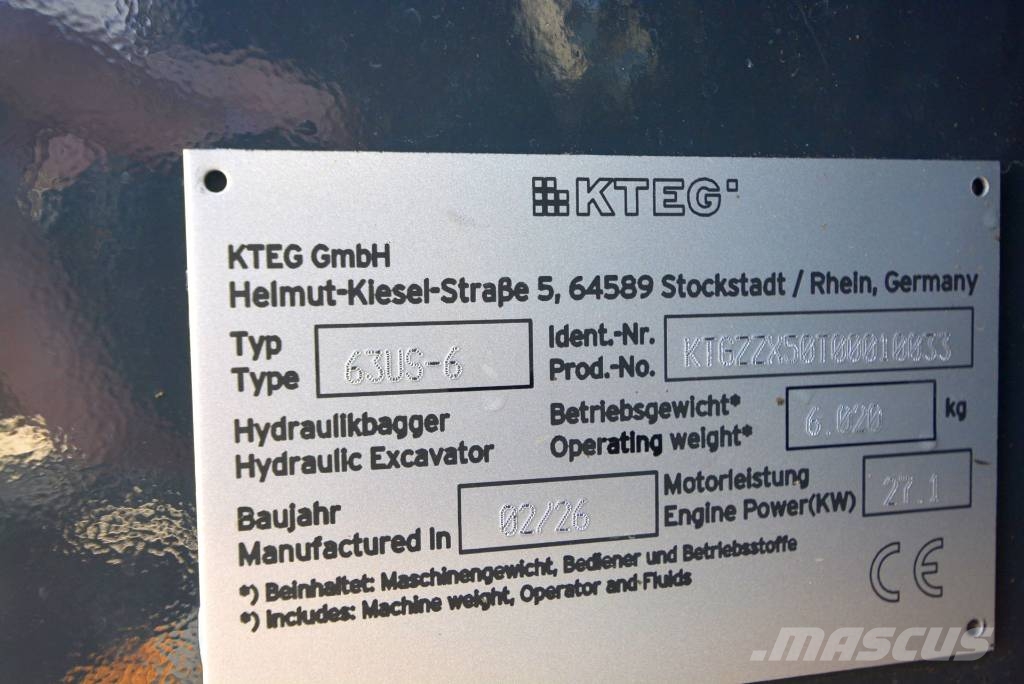 Hitachi KTEG 63U-6 VA MTC Minibagger < 7t