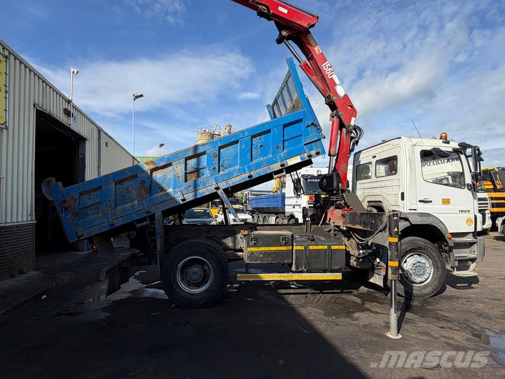 Mercedes-Benz Axor 1829 HMF 1563-K3 Crane + Remote Joystick - Ki Gru per tutti i terreni