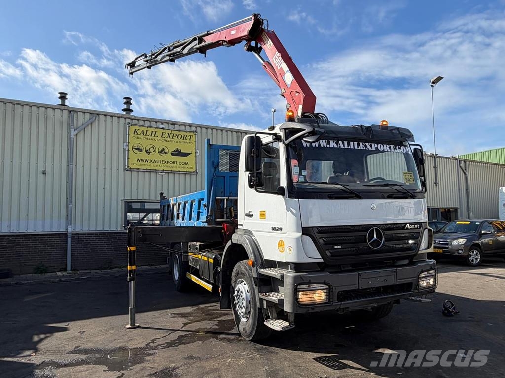 Mercedes-Benz Axor 1829 HMF 1563-K3 Crane + Remote Joystick - Ki Gru per tutti i terreni