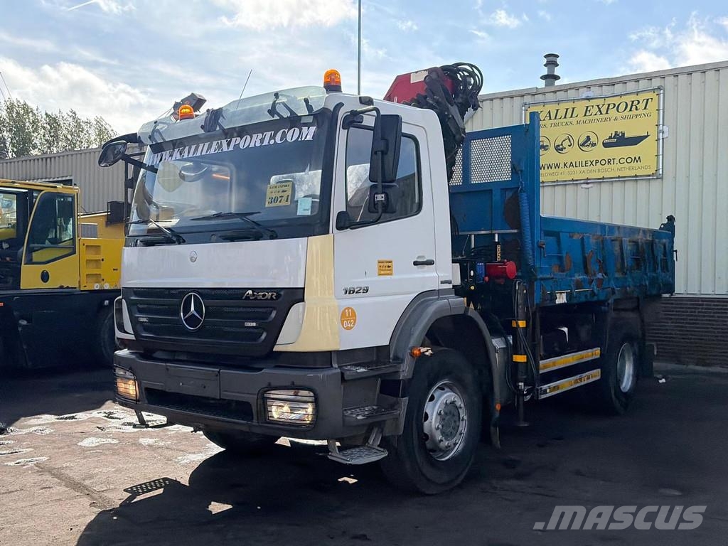 Mercedes-Benz Axor 1829 HMF 1563-K3 Crane + Remote Joystick - Ki Gru per tutti i terreni