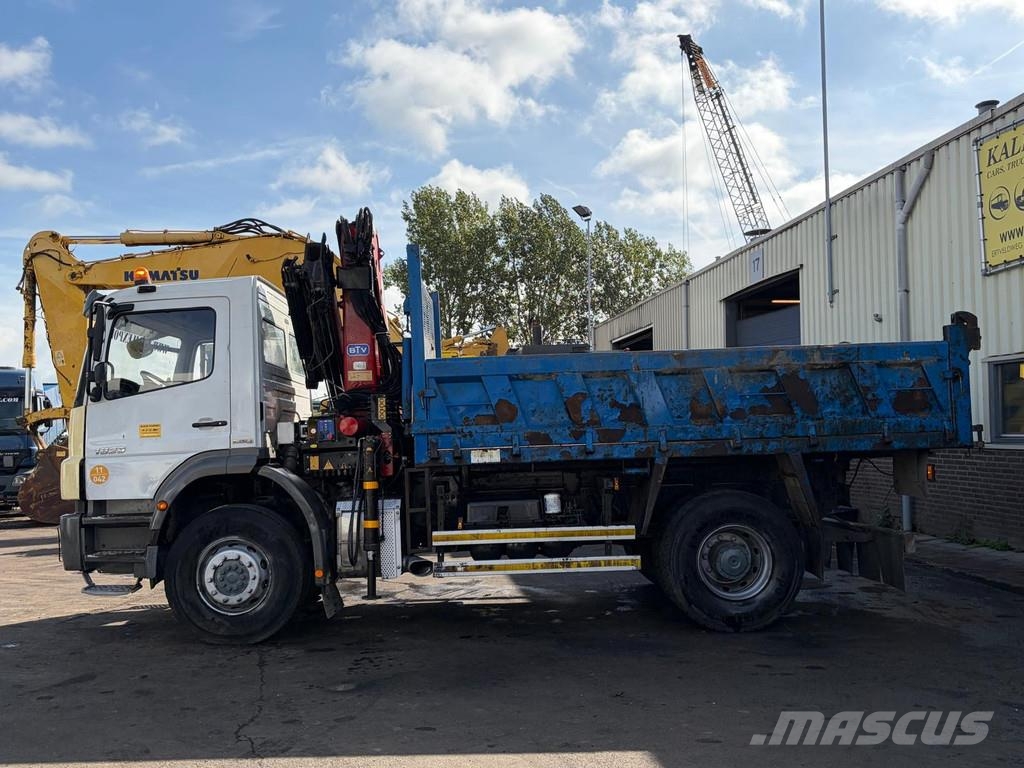 Mercedes-Benz Axor 1829 HMF 1563-K3 Crane + Remote Joystick - Ki Gru per tutti i terreni