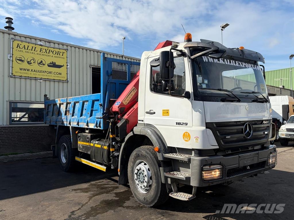 Mercedes-Benz Axor 1829 HMF 1563-K3 Crane + Remote Joystick - Ki Gru per tutti i terreni