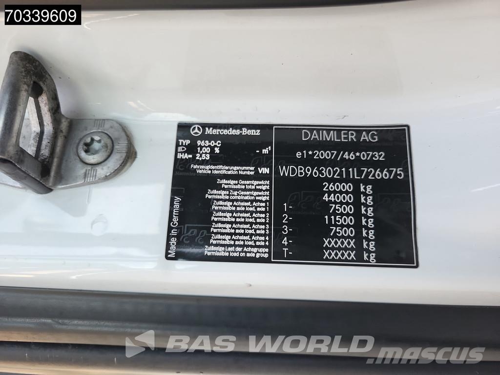 Mercedes-Benz Actros 2543 Actros 6X2 NL-Truck APK 753cm open pla Platte bakwagens