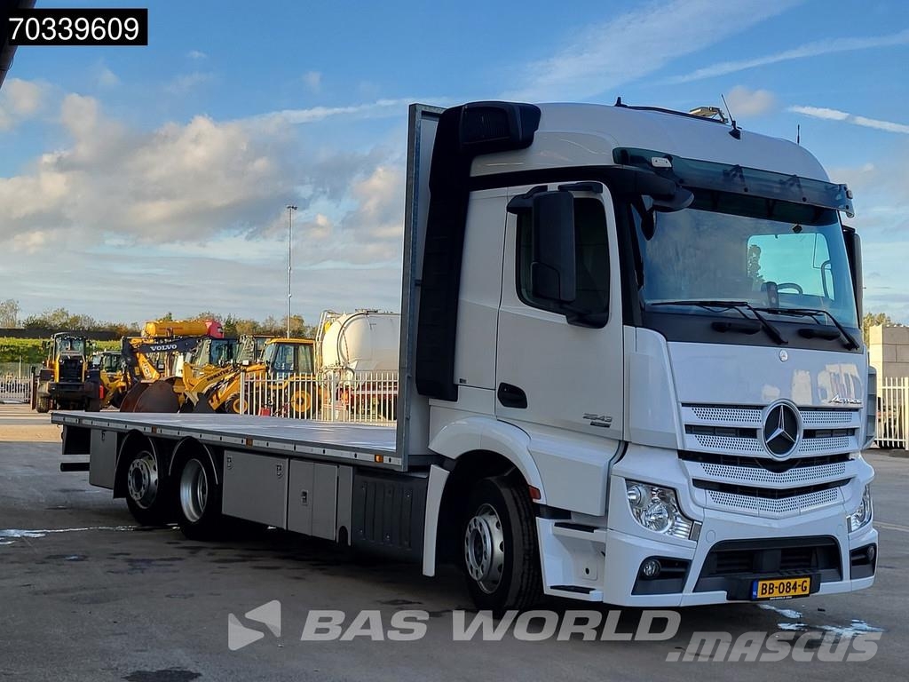 Mercedes-Benz Actros 2543 Actros 6X2 NL-Truck APK 753cm open pla Platte bakwagens