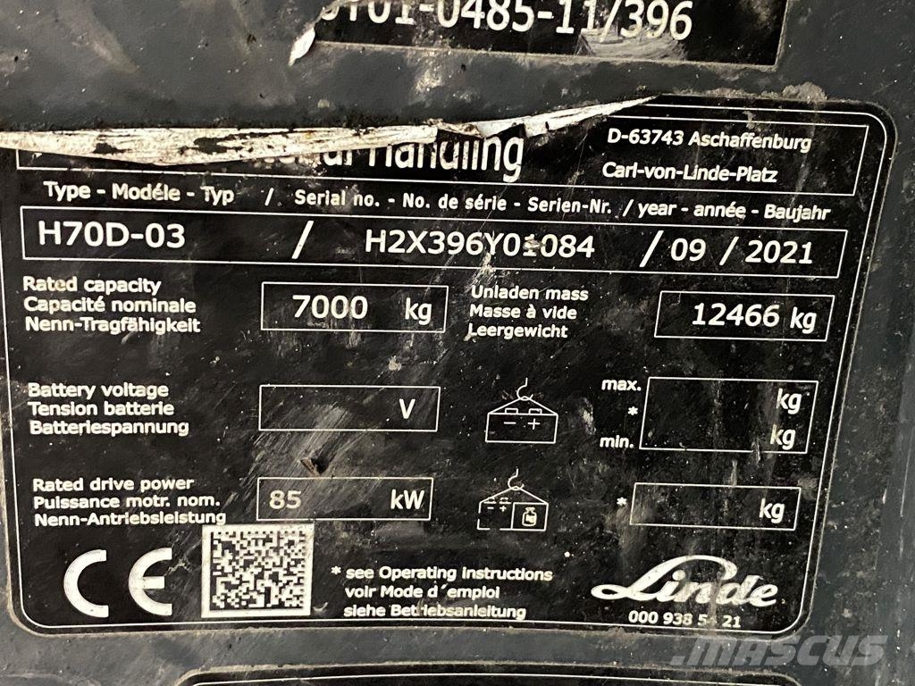 Linde H70D-03 Diesel heftrucks