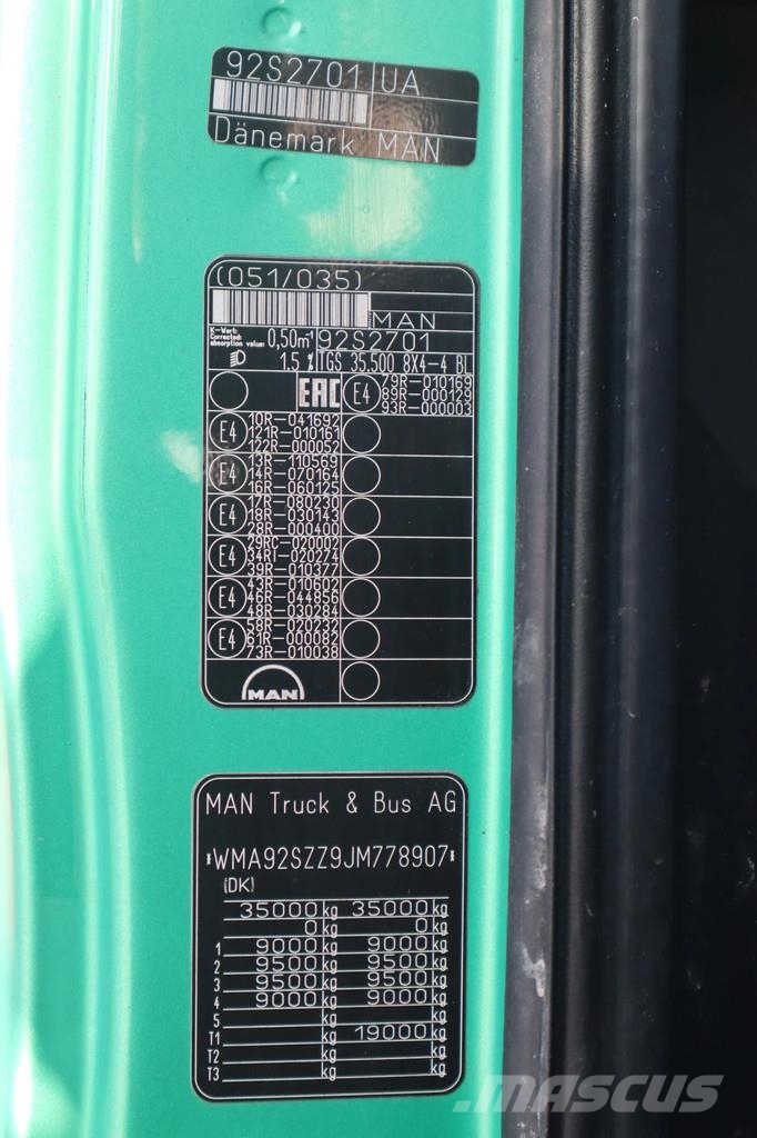 MAN TGS 35.500 | 8X4 | CIFA MK28 | LOW KM | EURO 6 混凝土車