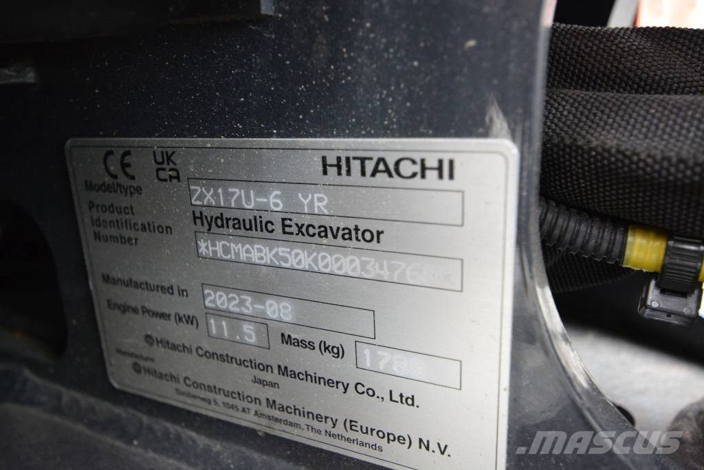 Hitachi ZX 17 U-6 Miniekskavaatorid < 7 t
