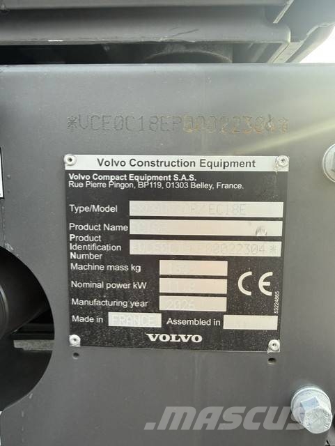 Volvo Kompaktbagger EC18E X3 Mini ekskavatori < 7 t