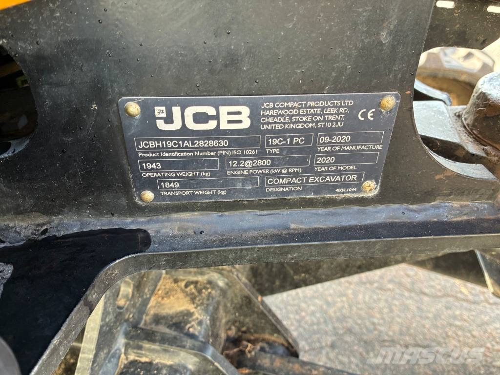 JCB 19 C-1 Minigraafmachines < 7t