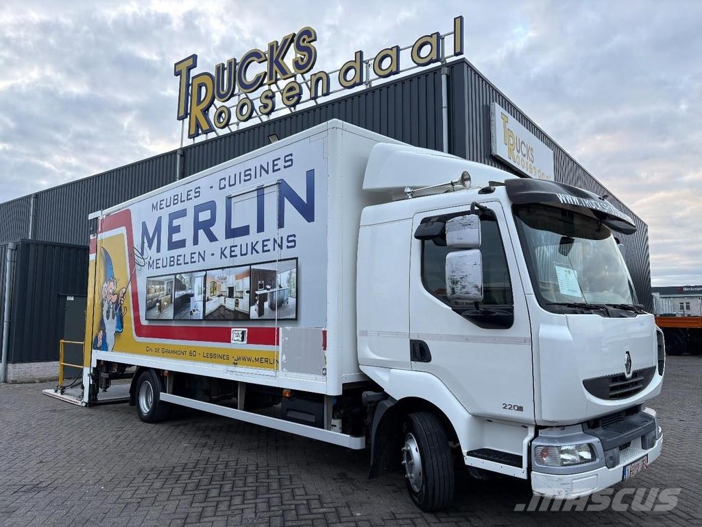 Renault Midlum 220 DXI + MOVE LIFT 1500kg + MANUAL + EURO Bakwagens met gesloten opbouw