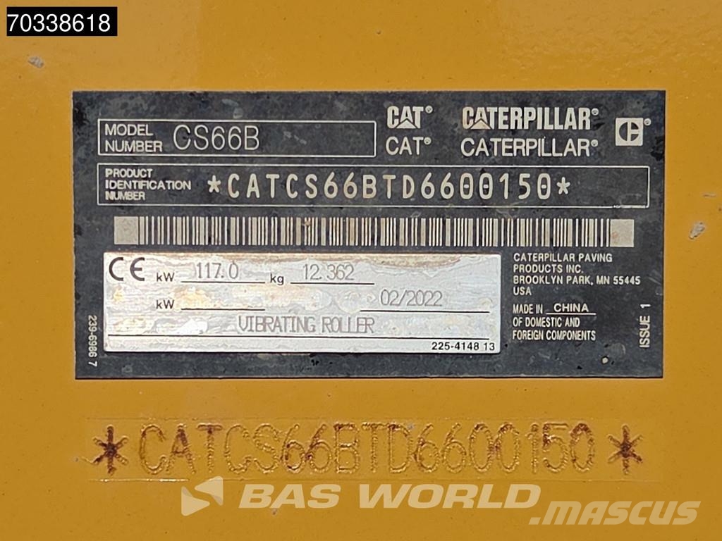 CAT CS66 B A/C Vienvalča grunts veltņi