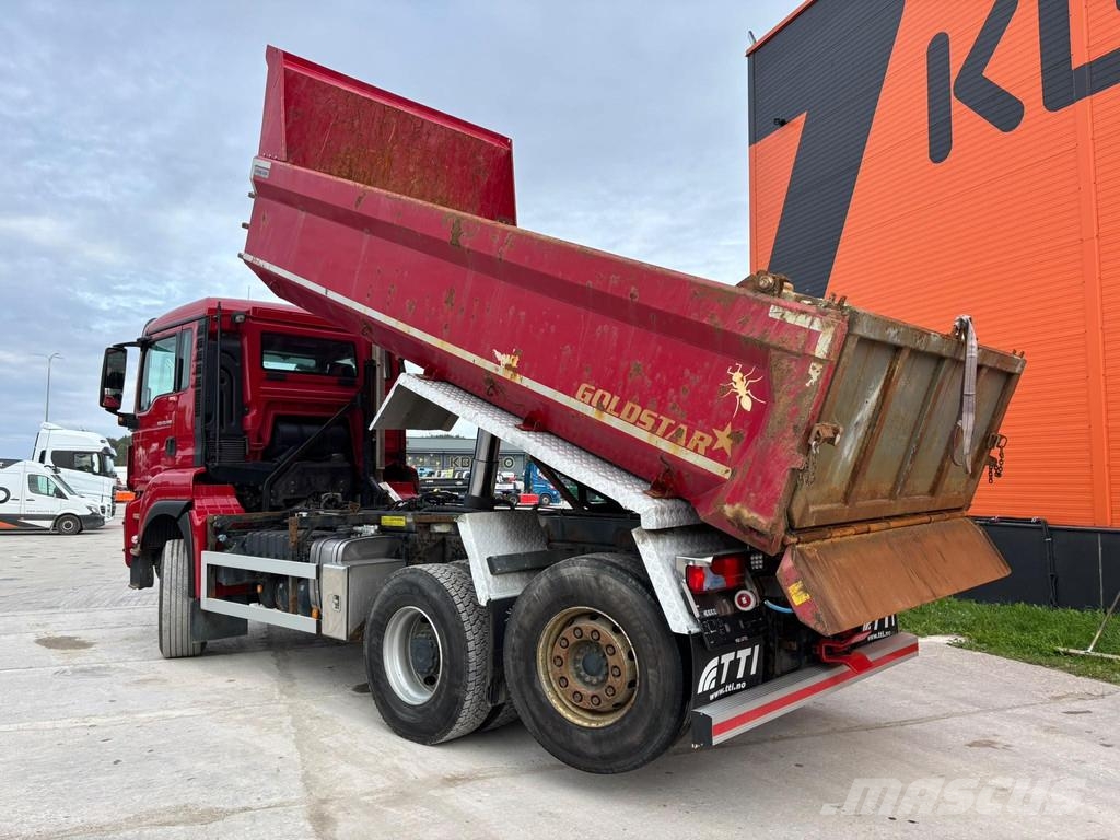 MAN TGS 28.480 6x4*4 BOX L=5076 mm شاحنات قلابة
