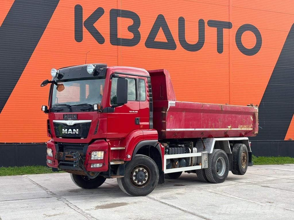 MAN TGS 28.480 6x4*4 BOX L=5076 mm شاحنات قلابة