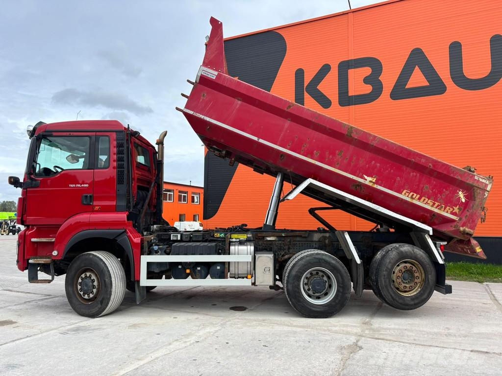 MAN TGS 28.480 6x4*4 BOX L=5076 mm شاحنات قلابة