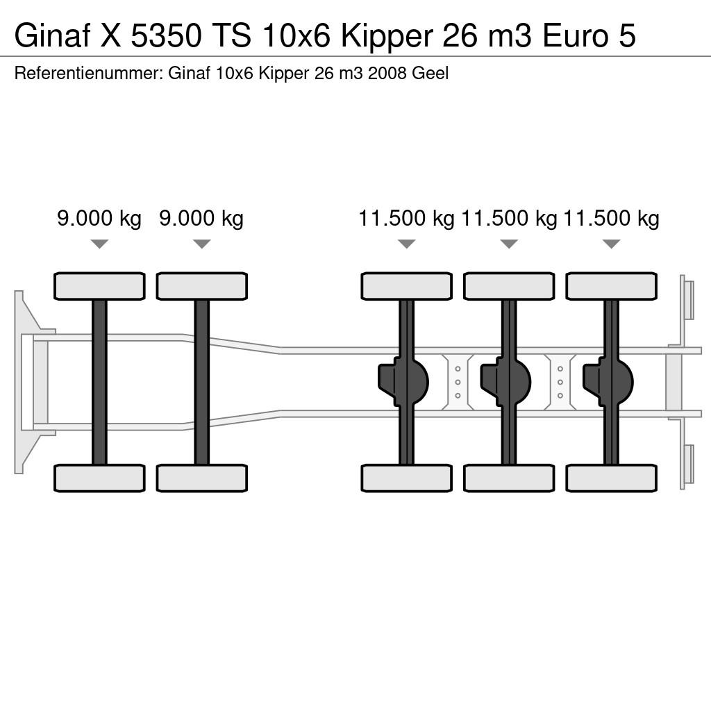 Ginaf X 5350 TS 10x6 Kipper 26 m3 Euro 5 Camiones bañeras basculantes o volquetes