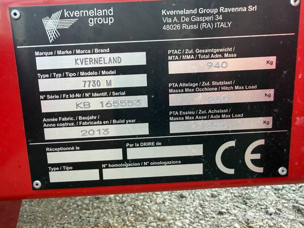 Kverneland 7730 M Balicí stroje
