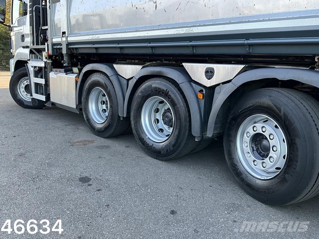 MAN TGS 35.460 8x4 Euro 6 HMF 26 Tonmeter laadkraan Самоскиди