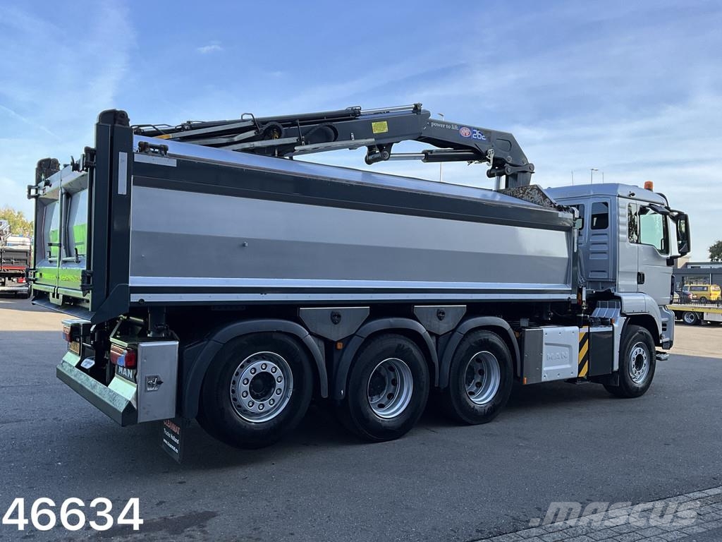 MAN TGS 35.460 8x4 Euro 6 HMF 26 Tonmeter laadkraan Camion ribaltabili