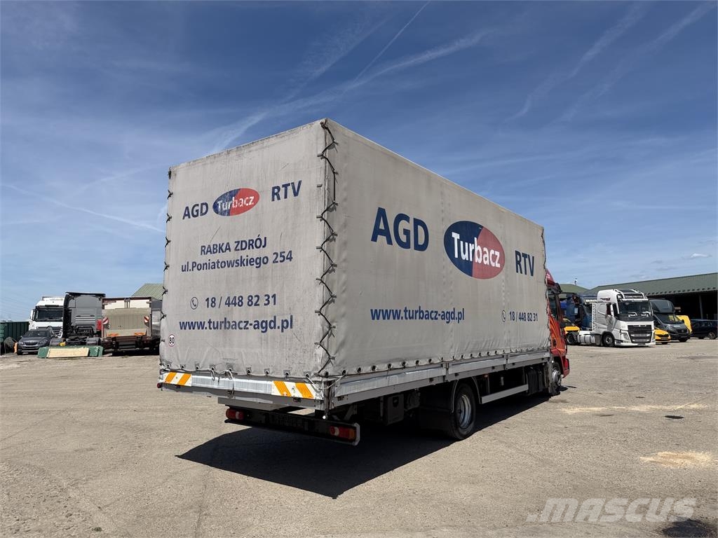 Iveco EUROCARGO 75E18 valnik s bočnicami E5 manual VIN 6 نصف مقطورات مسطحة / مفصلية الجوانب