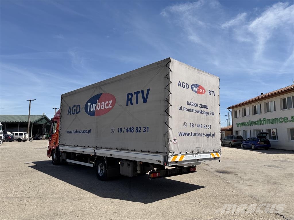 Iveco EUROCARGO 75E18 valnik s bočnicami E5 manual VIN 6 نصف مقطورات مسطحة / مفصلية الجوانب