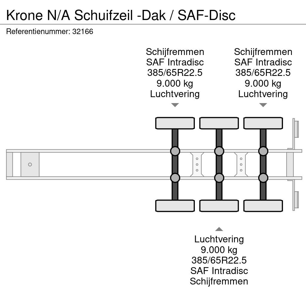 Krone N/A Schuifzeil -Dak / SAF-Disc Polprikolice s ponjavo