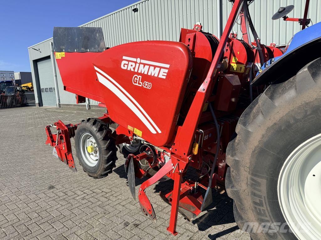 Grimme GL420 Pootmachine + RT300 Frontfrees Plantadores