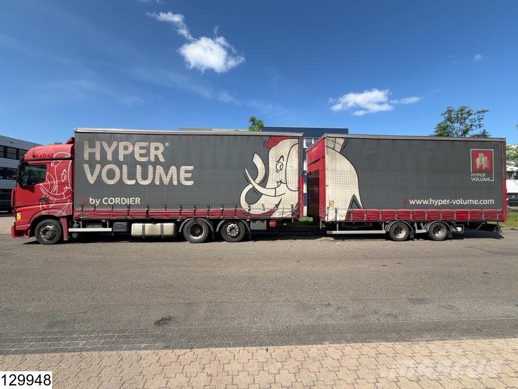 Mercedes-Benz Actros 2548 6x2, EURO 6, Lift roof, Combi Тентованные грузовики