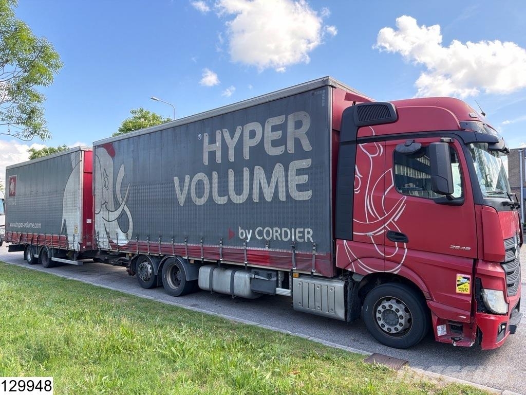 Mercedes-Benz Actros 2548 6x2, EURO 6, Lift roof, Combi Тентованные грузовики