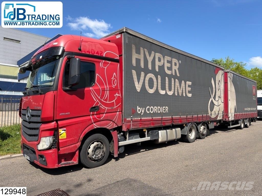 Mercedes-Benz Actros 2548 6x2, EURO 6, Lift roof, Combi Тентованные грузовики