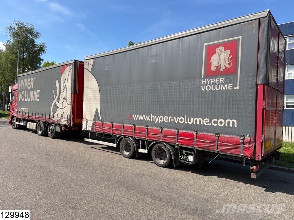 Mercedes-Benz Actros 2548 6x2, EURO 6, Lift roof, Combi Тентованные грузовики