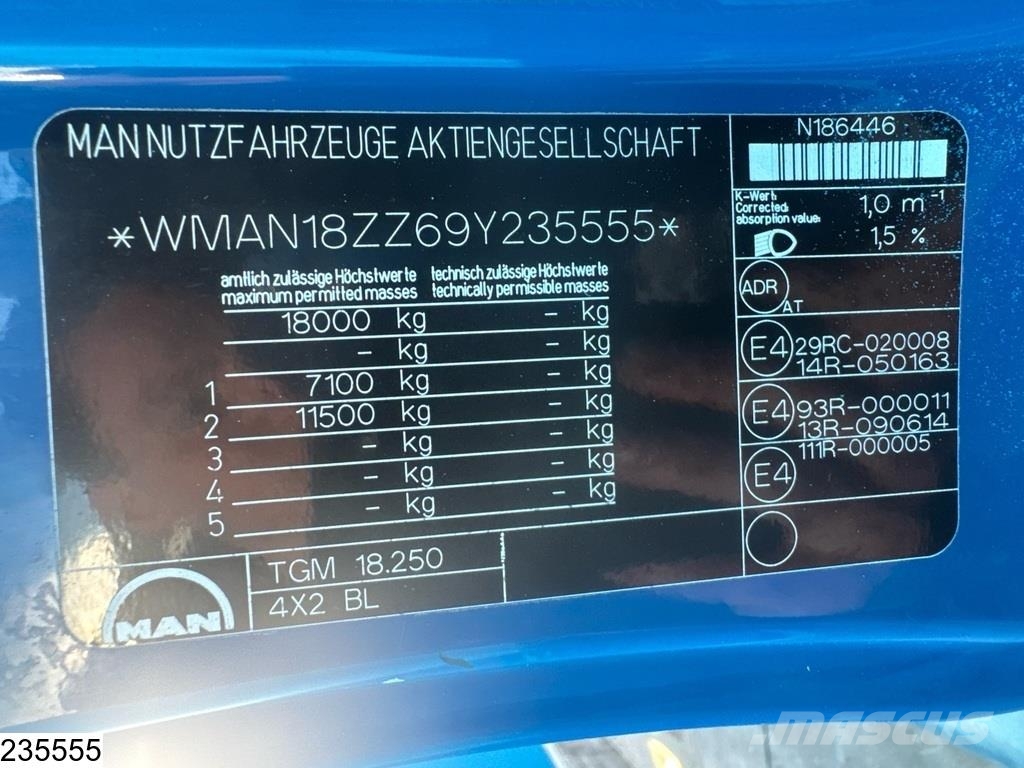 MAN TGM 18 250 EURO 5, ADR, 14.060 L, 3 Comp Kamioni cisterne
