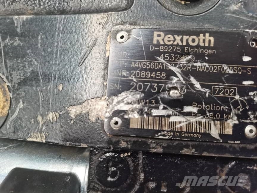 New Holland W60 {Rexroth A4VG56DA1D2}drive pump Motorer