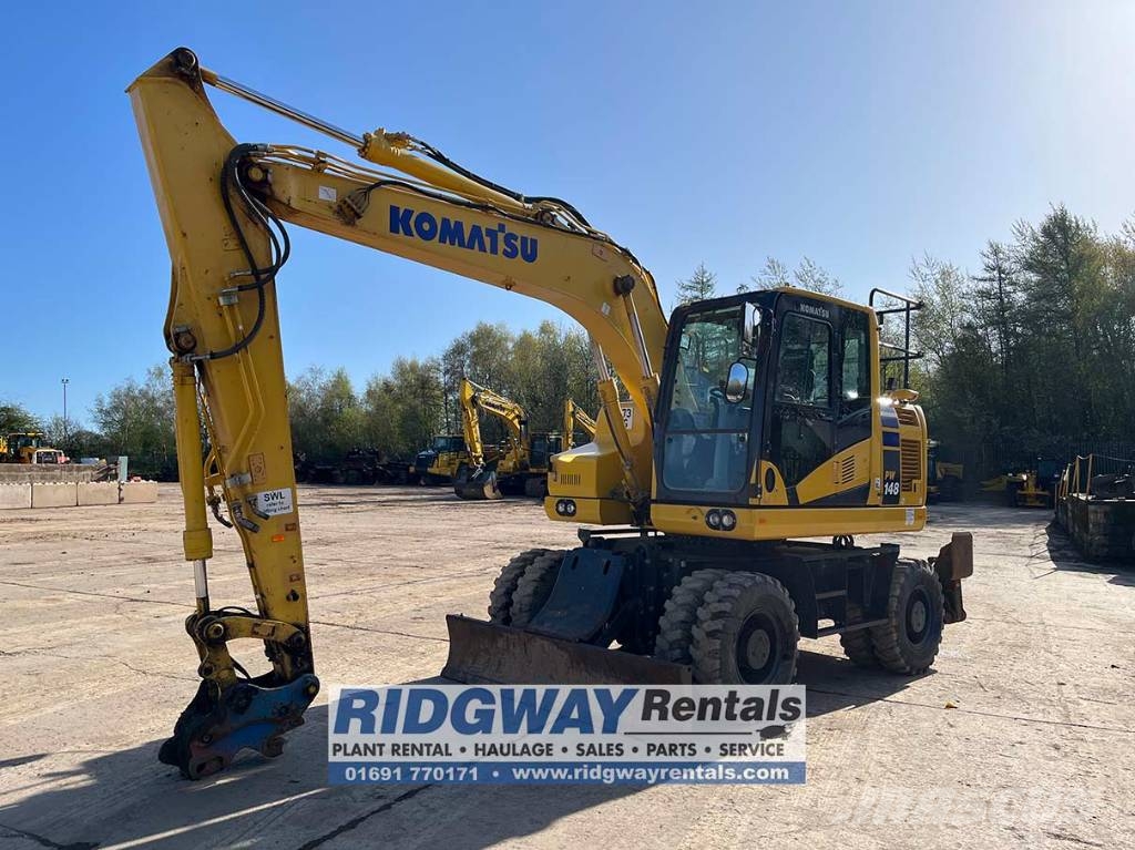 Komatsu PC 148 حفارات بعجل