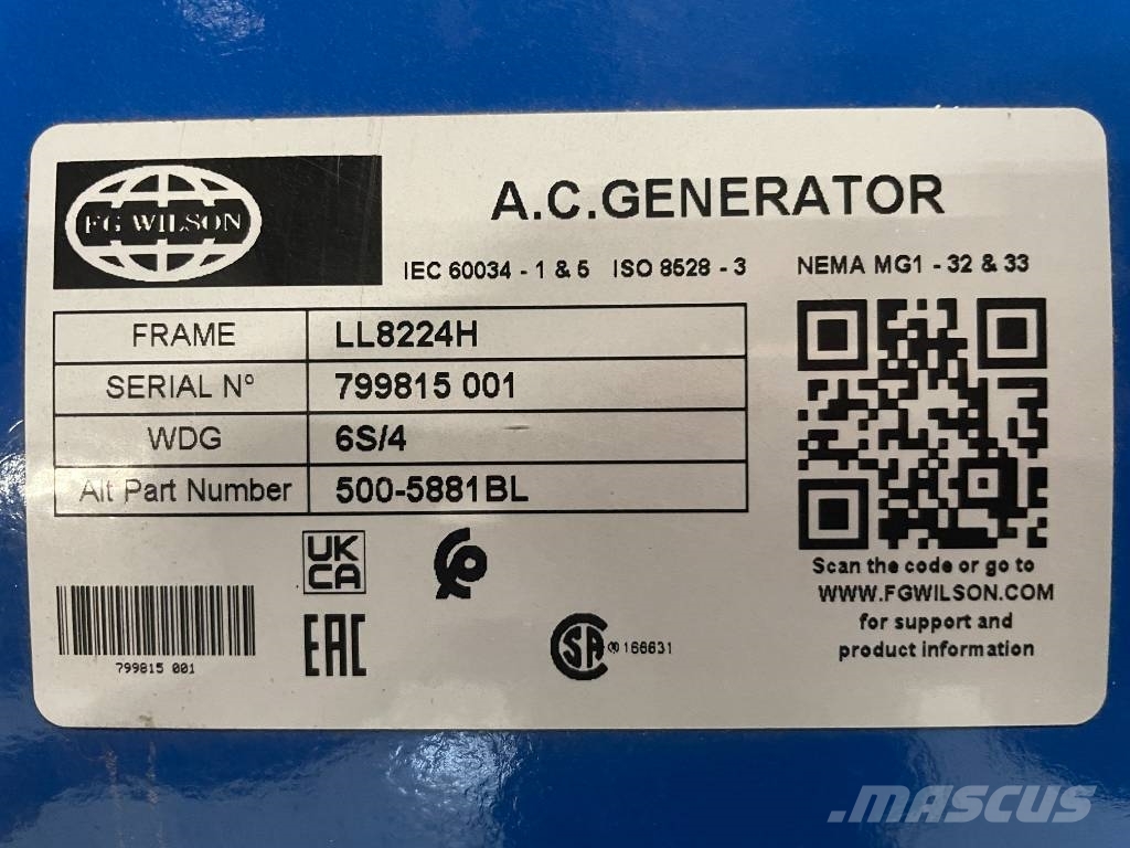 FG Wilson P1250-1 - 1250 kVA Surplus Genset - DPX-25089 柴油發電機