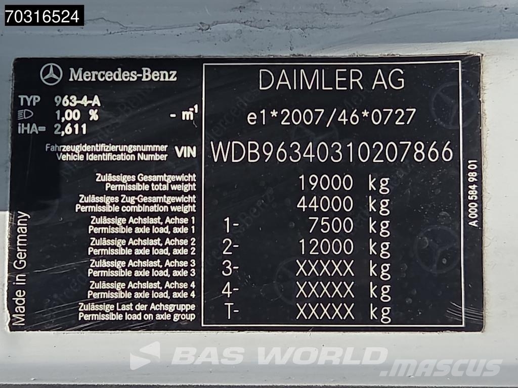 Mercedes-Benz Actros 1843 4X2 ClassicSpace Retarder LED Camiones tractor