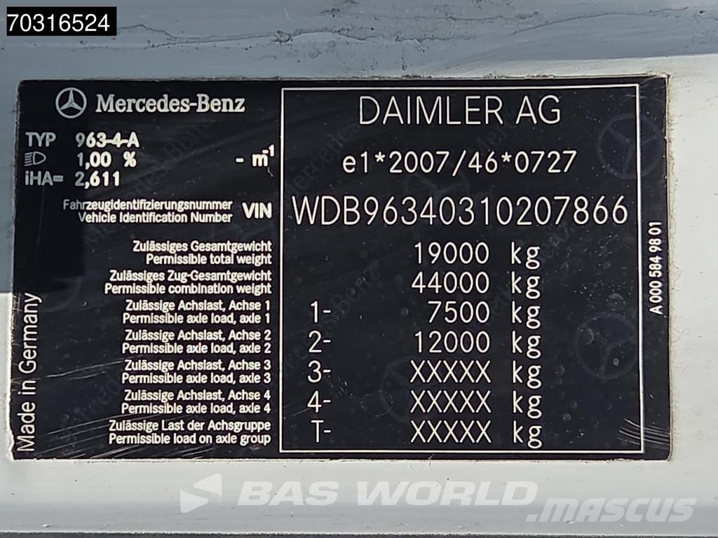 Mercedes-Benz Actros 1843 4X2 ClassicSpace Retarder LED Ťahače