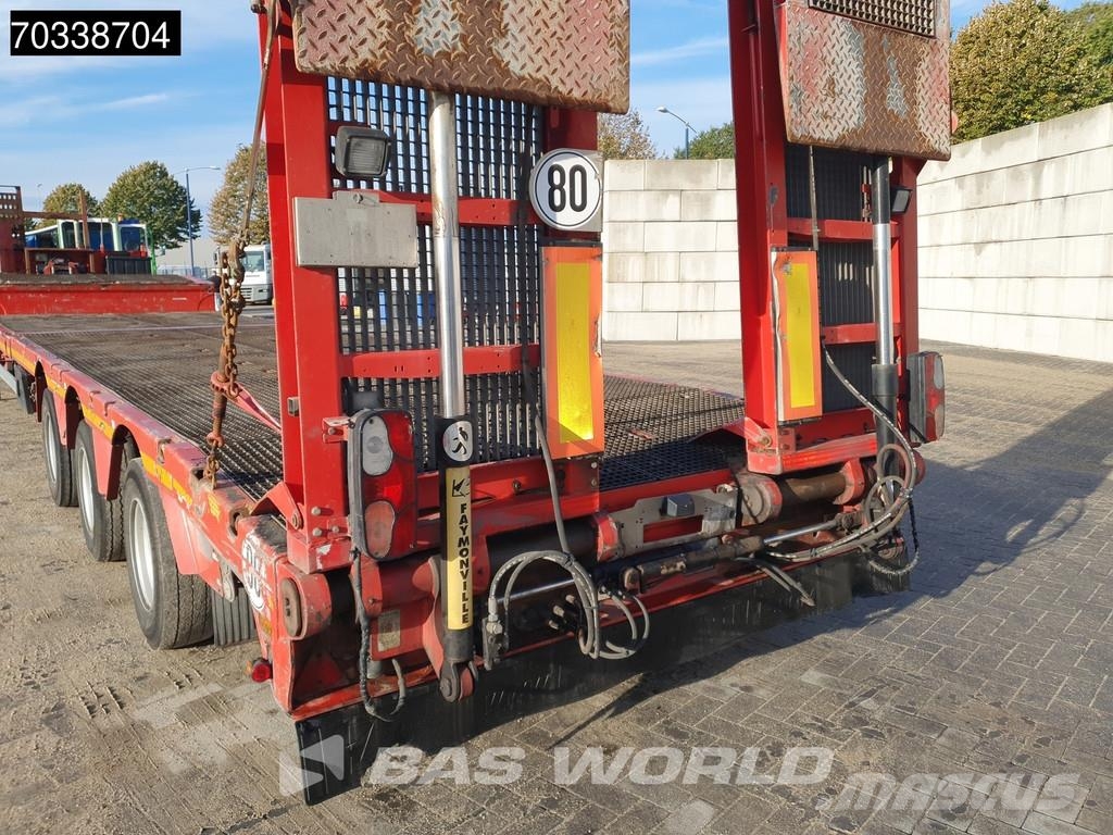 Faymonville STZ-3AUB Extendable + Lifting Bed Ramps SAF 3x Ste Diepladers