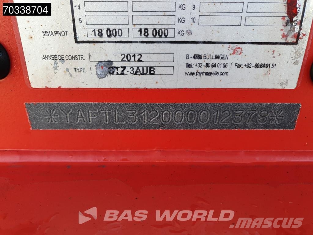 Faymonville STZ-3AUB Extendable + Lifting Bed Ramps SAF 3x Ste Diepladers